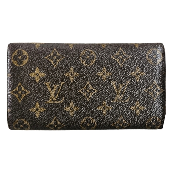 Louis Vuitton Wallet Purse Long Wallet Monogram Brown Woman Authentic Vintage - Picture 3 of 9